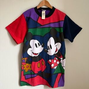 Rare Vintage Made in USA 80s 90s Disney Mickey Minnie Mouse Graphic T Shirt M